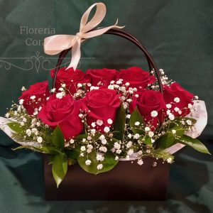 ramo de flores rojas